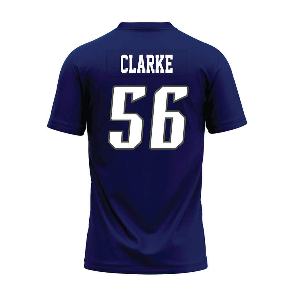 Rice - NCAA Football : Seth Clarke - Navy Blue Premium Football Jersey-1
