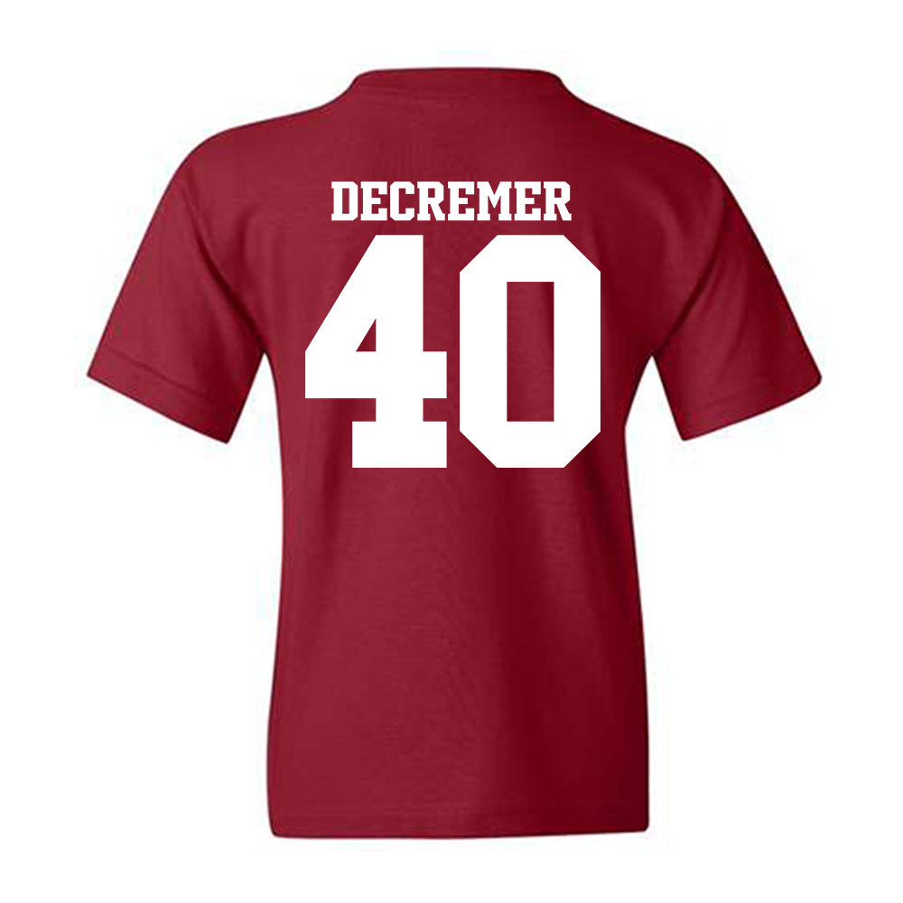 Arkansas - NCAA Baseball : James DeCremer - Classic Shersey Youth T-Shirt-1