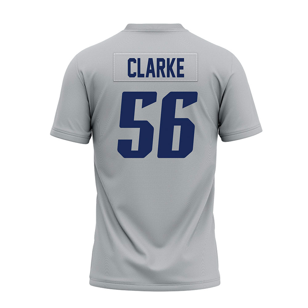 Rice - NCAA Football : Seth Clarke - Mid Grey Premium Football Jersey-1
