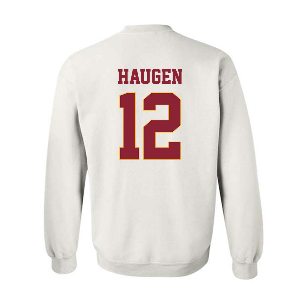 UMN Duluth - NCAA Football : Baamlak Haugen - Classic Shersey Crewneck Sweatshirt-1