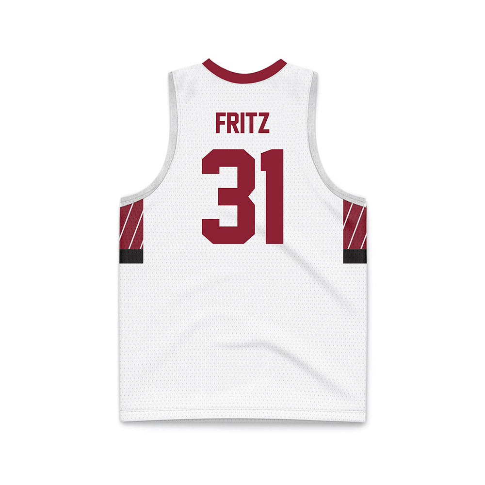 UMN Duluth - NCAA Women's Basketball : Ashley Fritz - White Basketball Jersey-1