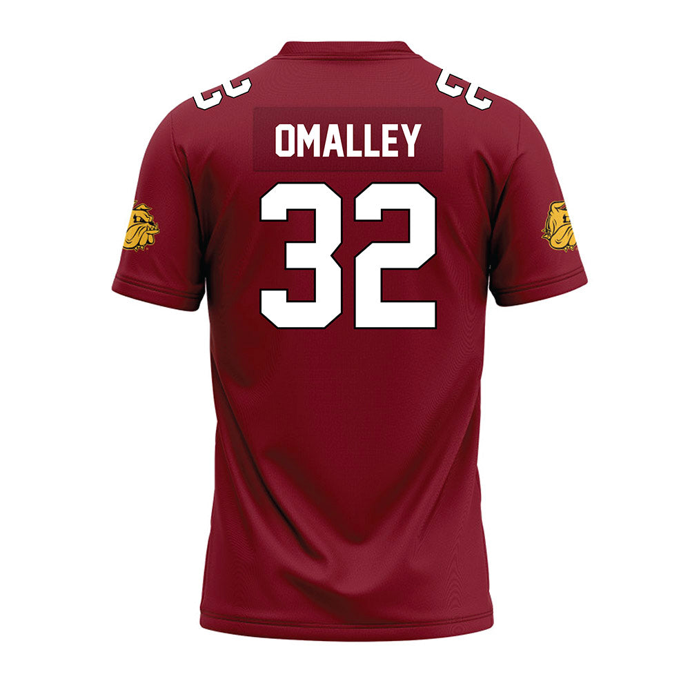 UMN Duluth - NCAA Football : Francis OMalley - Maroon Premium Football Jersey-1