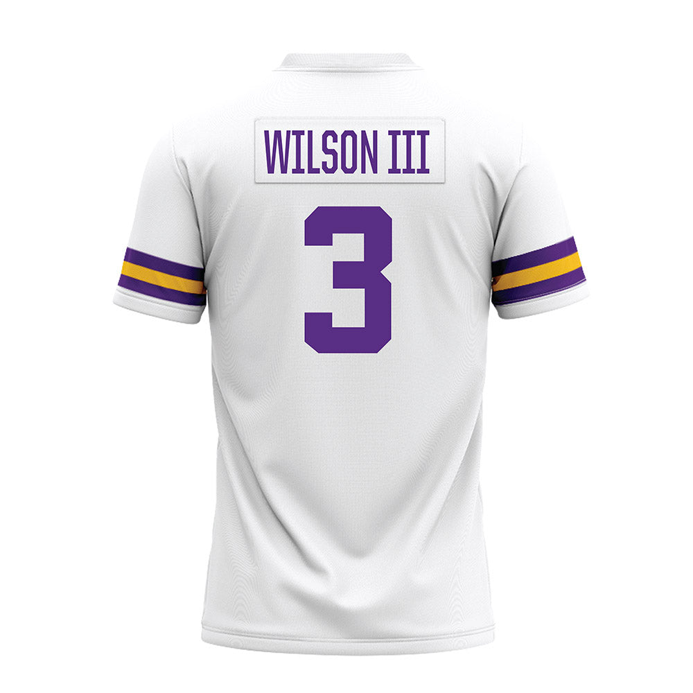 LSU - NCAA Football : Eugene Wilson III - White Premium Football Jersey-1