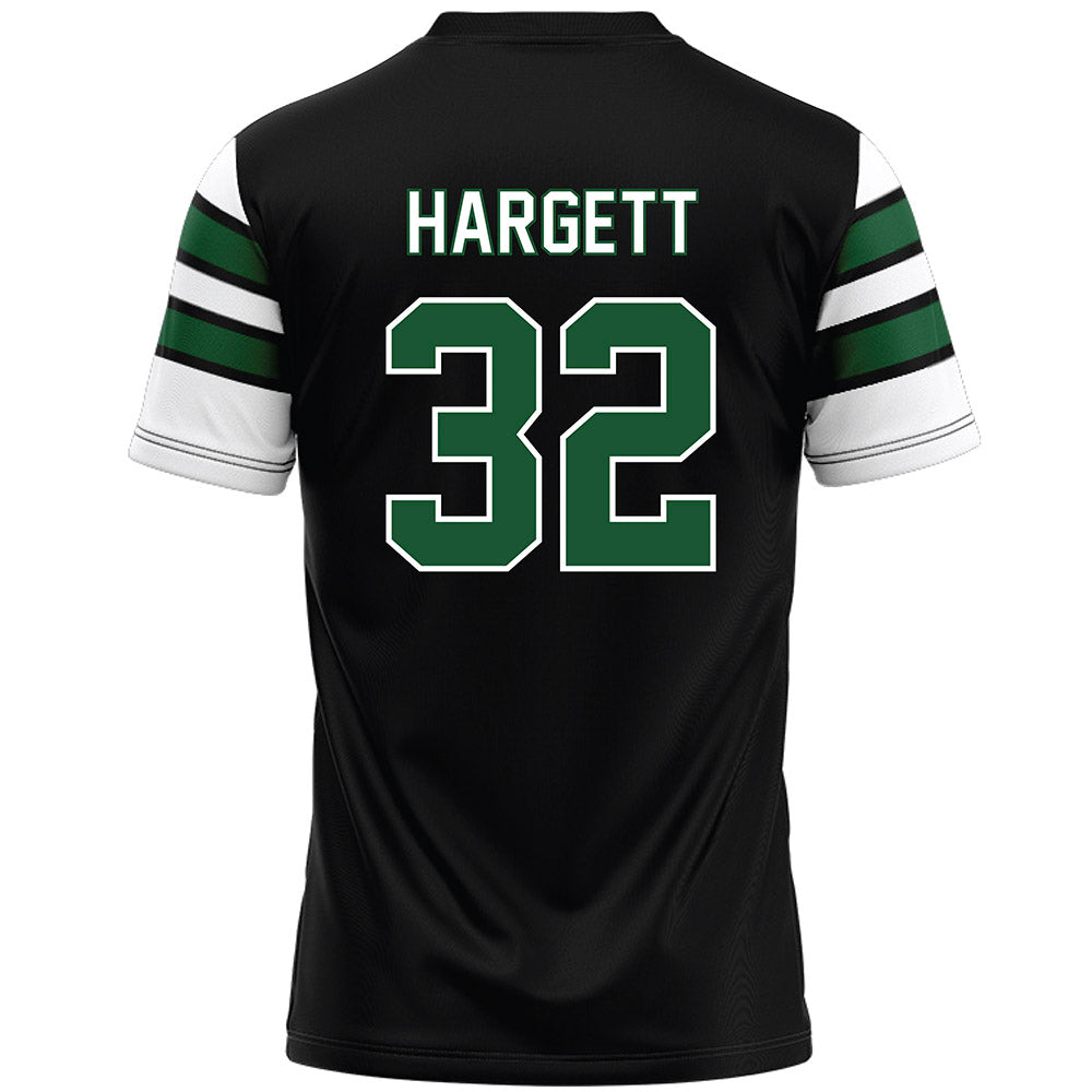 UAB - NCAA Football : Badger Hargett - Black Premium Football Jersey-1