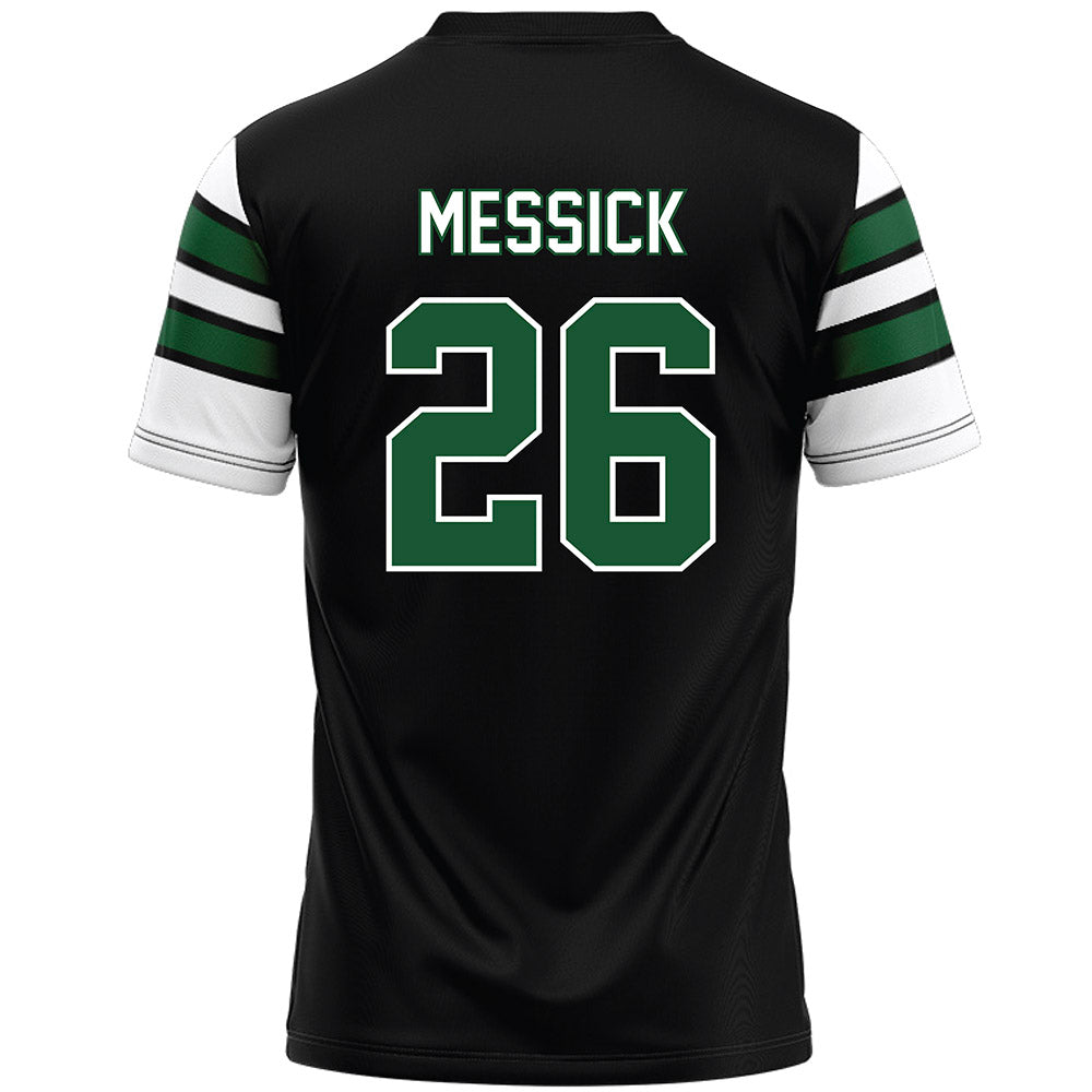 UAB - NCAA Football : Gage Messick - Black Premium Football Jersey-1