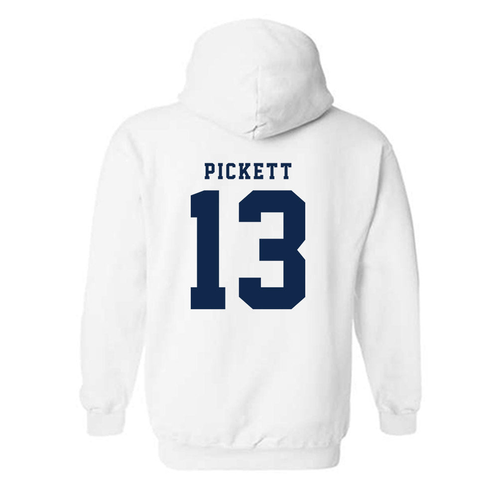 Fresno State - NCAA Baseball : Mikey Pickett - Fashion Shersey Hooded Sweatshirt-1