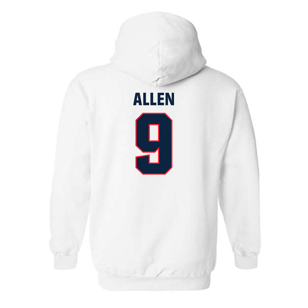 UConn - NCAA Football : Julian Allen - Classic Shersey Hooded Sweatshirt-1
