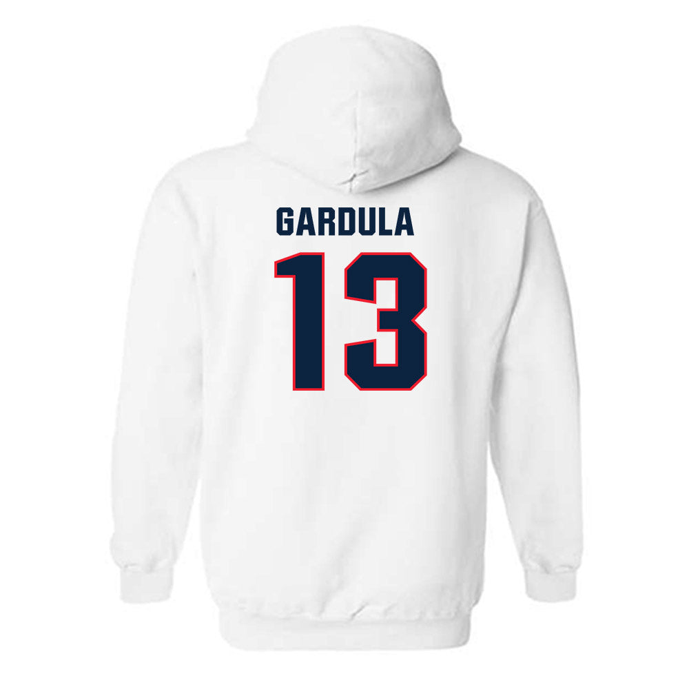 UConn - NCAA Men's Ice Hockey : Ethan Gardula - Classic Shersey Hooded Sweatshirt-1