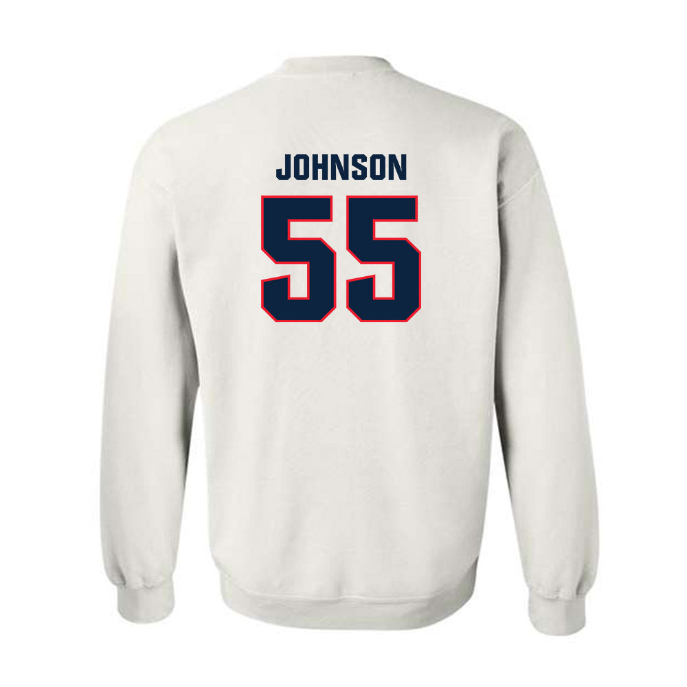 UConn - NCAA Football : Fred Johnson - Classic Shersey Crewneck Sweatshirt-1