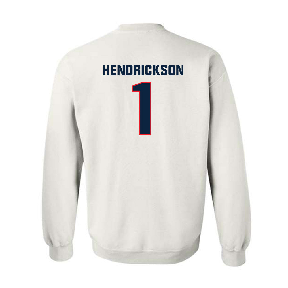 UConn - NCAA Men's Ice Hockey : Kam Hendrickson - Classic Shersey Crewneck Sweatshirt-1