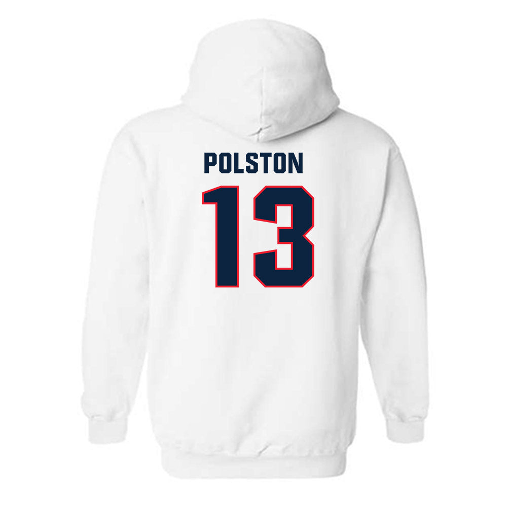 UConn - NCAA Football : Bo Polston - Classic Shersey Hooded Sweatshirt-1