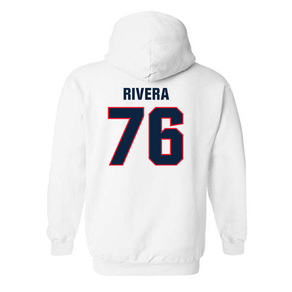UConn - NCAA Football : Dominic Rivera - Classic Shersey Hooded Sweatshirt-1