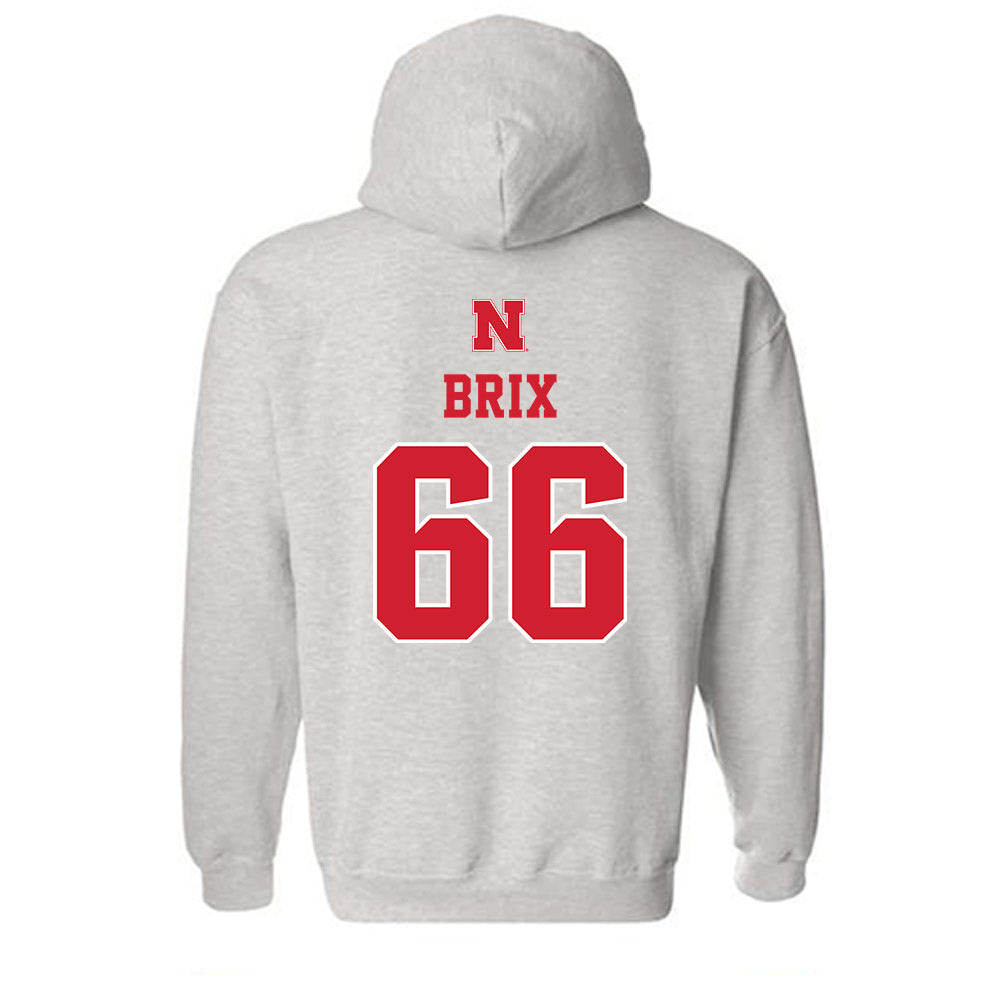 Nebraska - NCAA Football : Grant Brix - Classic Shersey Hooded Sweatshirt-1