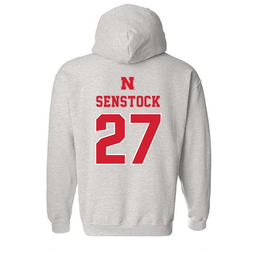Nebraska - NCAA Baseball : Joey Senstock - Classic Shersey Hooded Sweatshirt-1