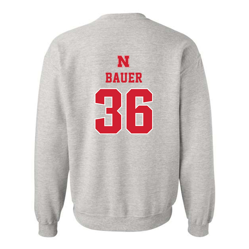 Nebraska - NCAA Football : Rowdy Bauer - Classic Shersey Crewneck Sweatshirt-1
