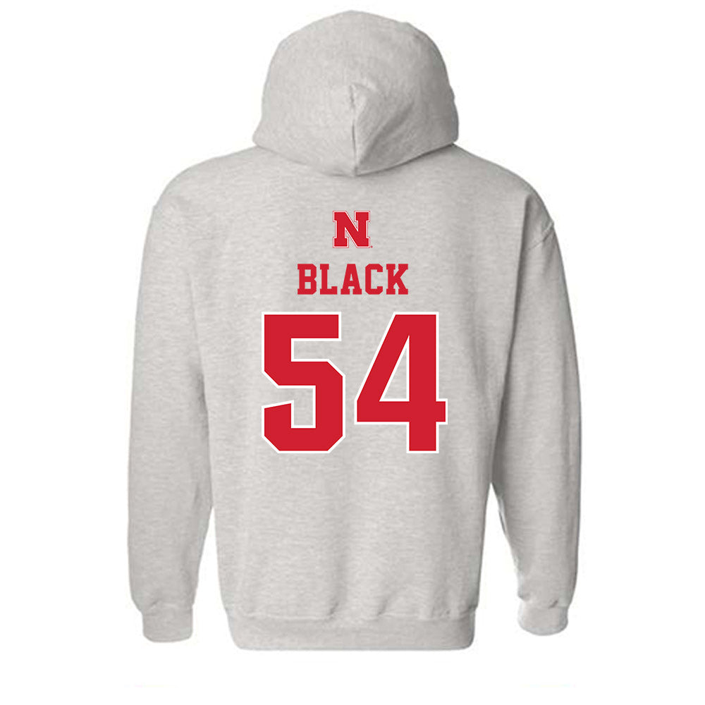 Nebraska - NCAA Football : Brendan Black - Classic Shersey Hooded Sweatshirt-1