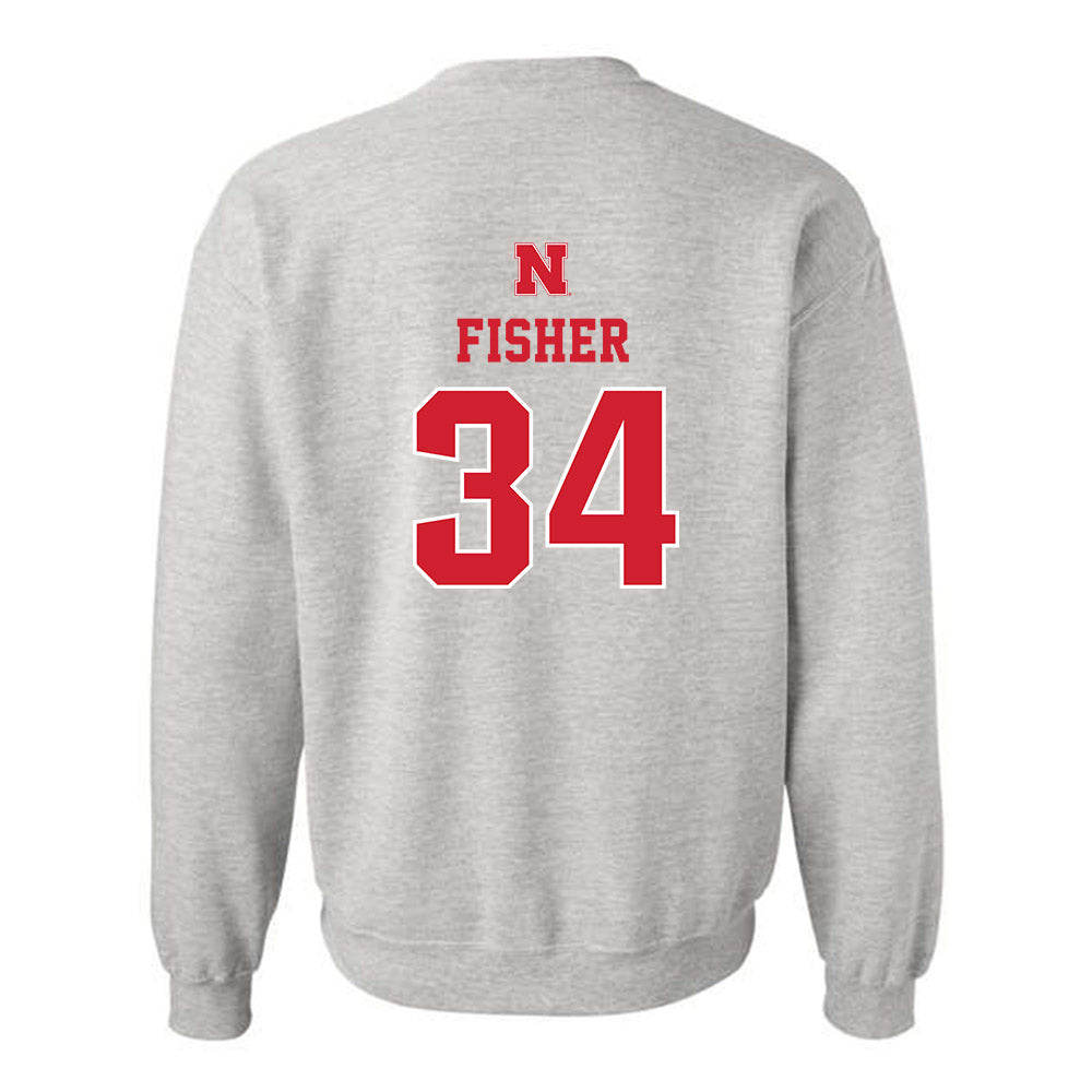 Nebraska - NCAA Women's Basketball : Emily Fisher - Classic Shersey Crewneck Sweatshirt-1