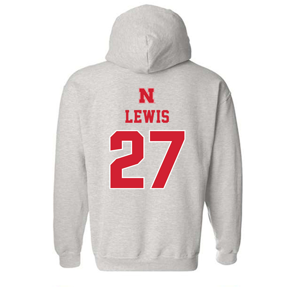 Nebraska - NCAA Women's Soccer : Nathalie Lewis - Classic Shersey Hooded Sweatshirt-1