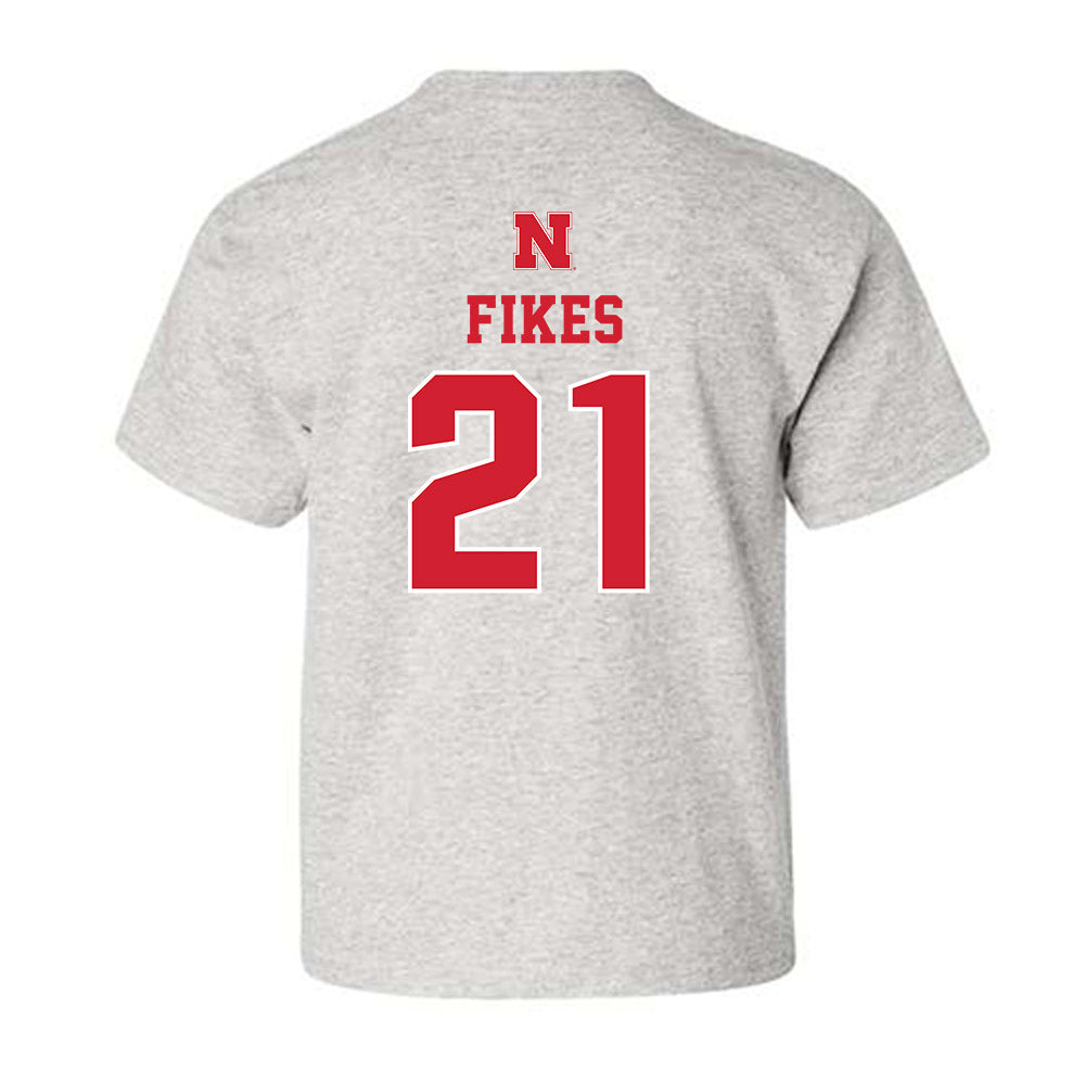 Nebraska - NCAA Baseball : Trey Fikes - Classic Shersey Youth T-Shirt-1