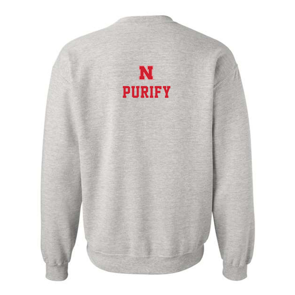 Nebraska - NCAA Football : Maurice Purify - Classic Shersey Crewneck Sweatshirt-1