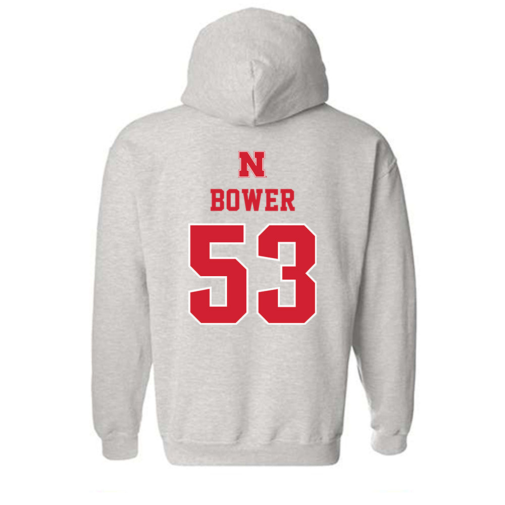 Nebraska - NCAA Football : Jacob Bower - Hooded Sweatshirt