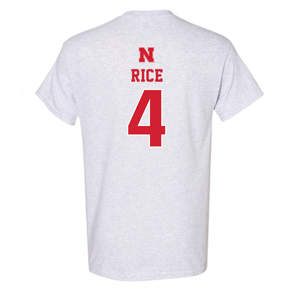 Nebraska - NCAA Men's Basketball : Colin Rice - Classic Shersey T-Shirt-1