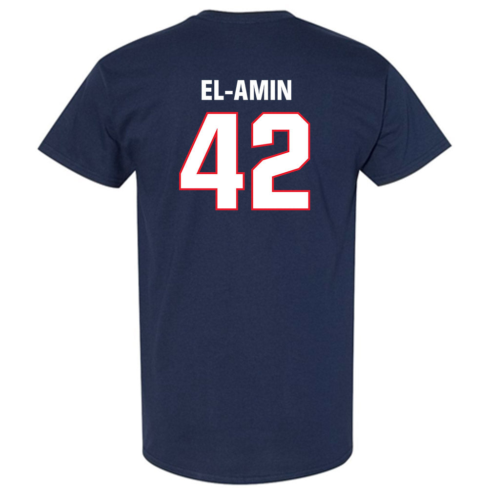 UConn - Men's Basketball Legends : Khalid El-Amin - Classic Shersey T-Shirt-1