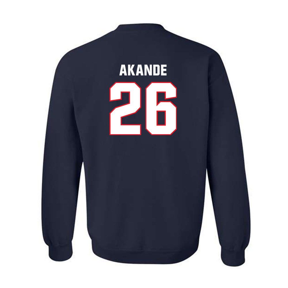 UConn - Football Legends : Shmar Akande - Classic Shersey Crewneck Sweatshirt-1