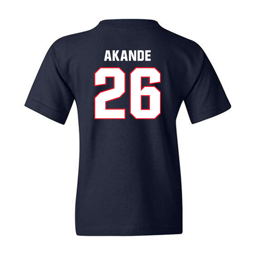 UConn - Football Legends : Shmar Akande - Classic Shersey Youth T-Shirt-1