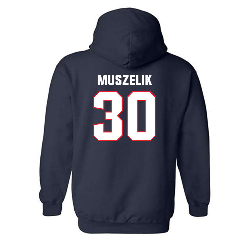 UConn - NCAA Men's Ice Hockey : Tyler Muszelik - Classic Shersey Hooded Sweatshirt