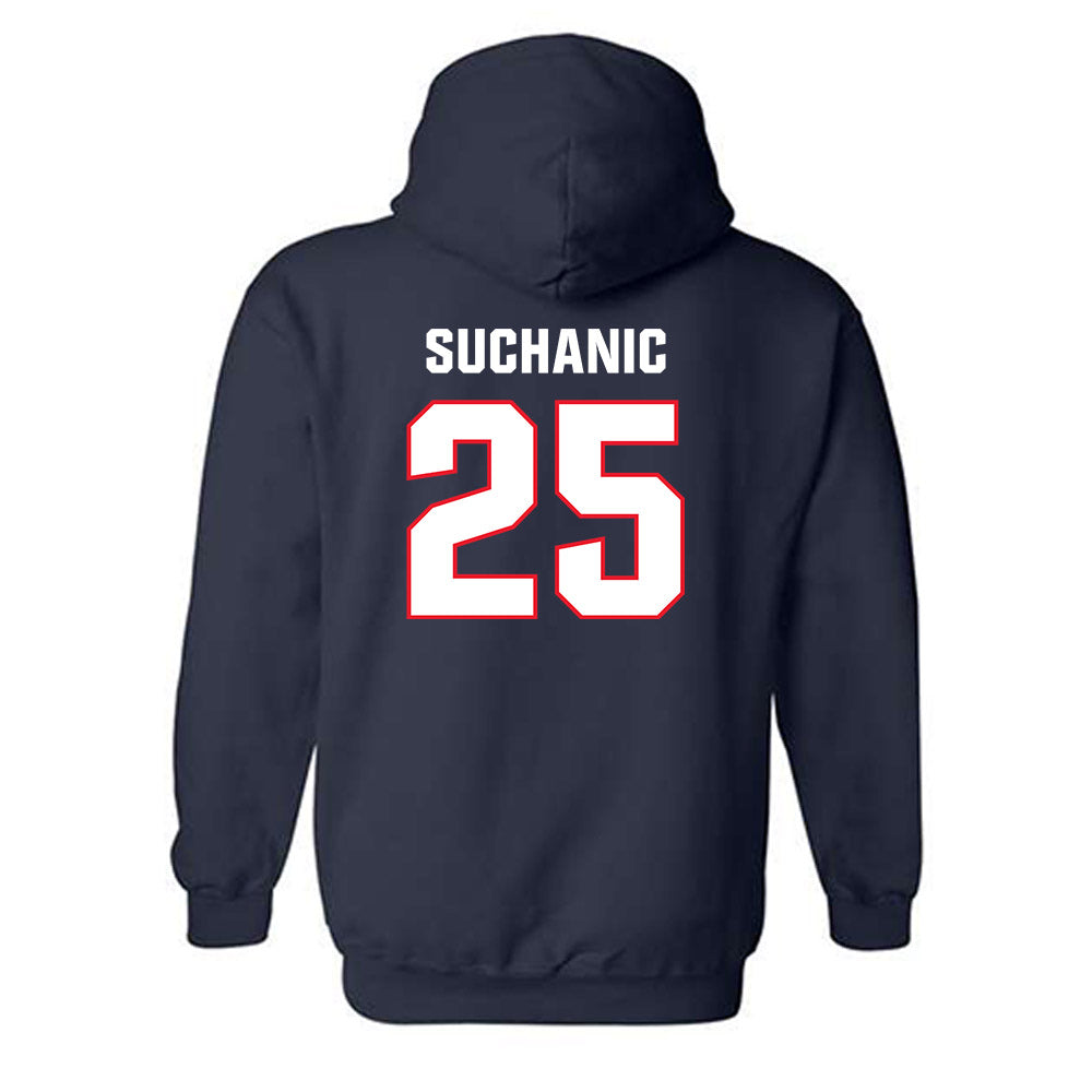 UConn - NCAA Football : Saxton Suchanic - Classic Shersey Hooded Sweatshirt-1