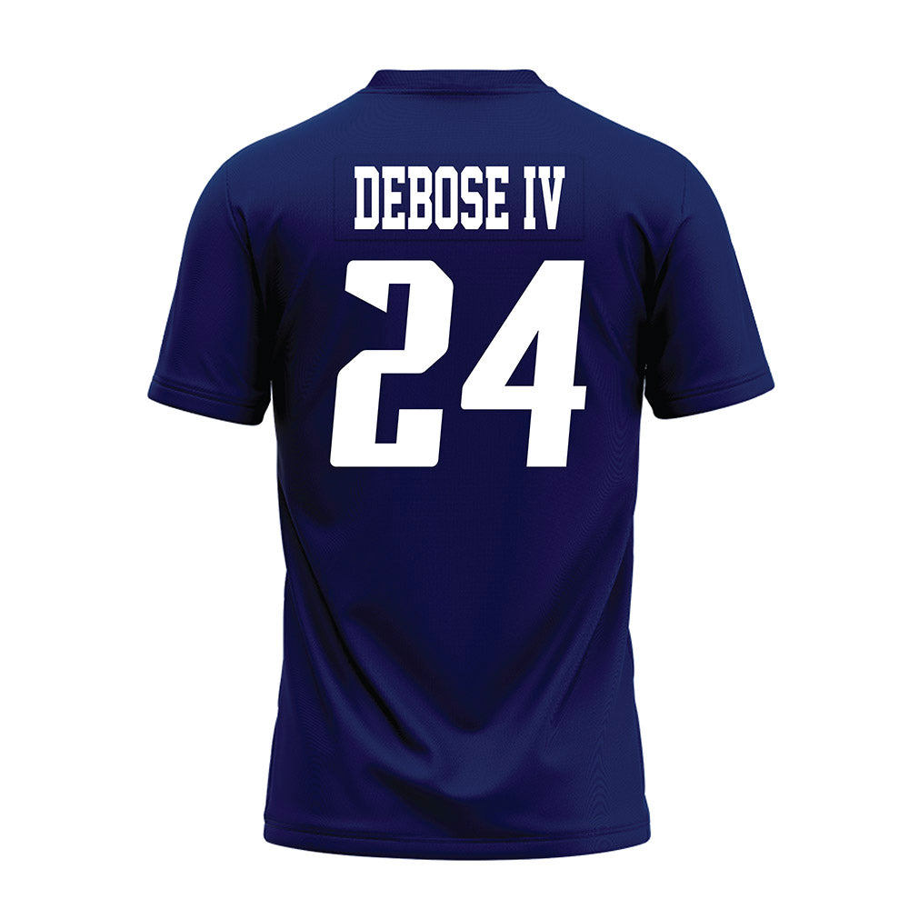 Rice - NCAA Football : Larry DeBose IV - Navy Blue AAC Premium Football Jersey-1