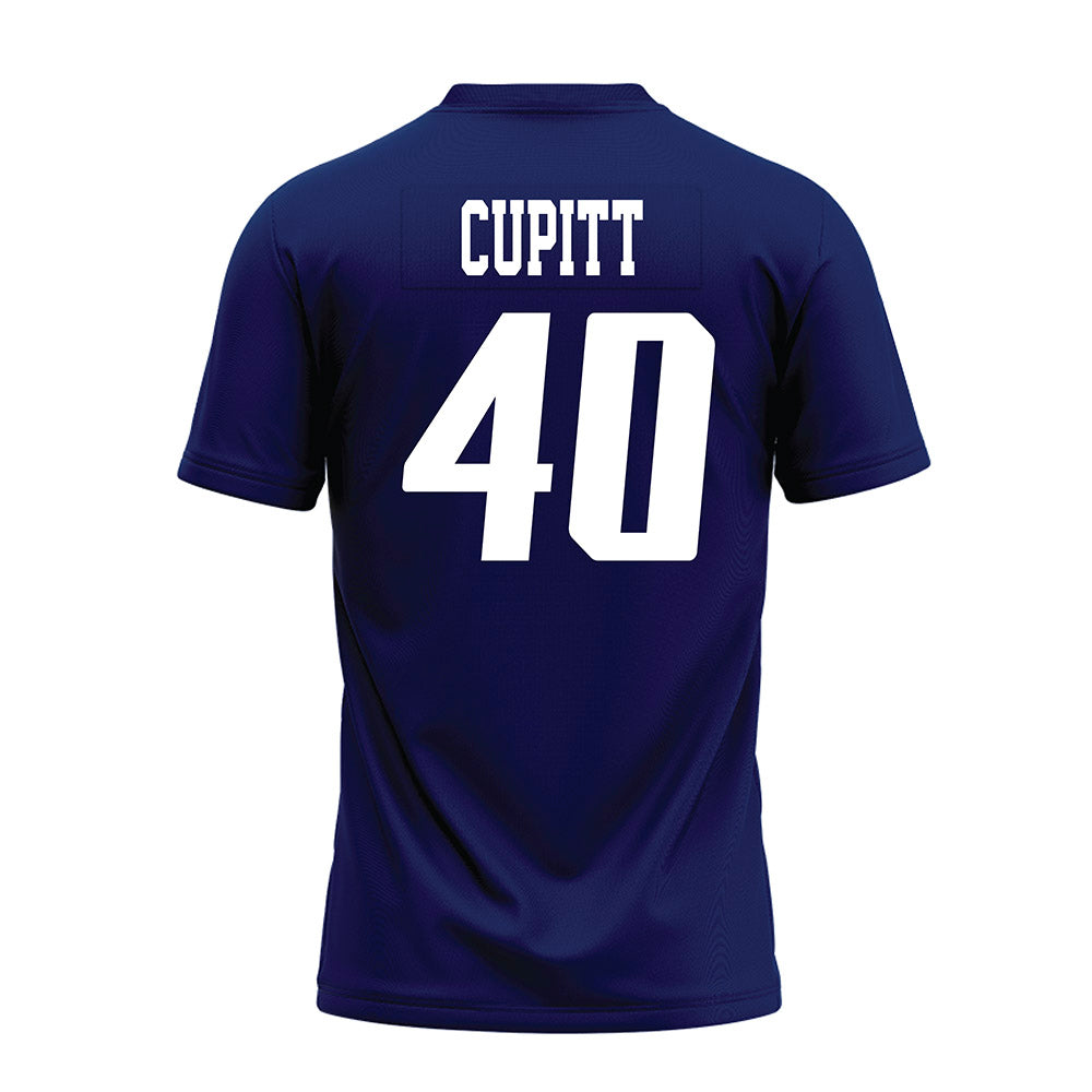 Rice - NCAA Football : Jayden Cupitt - Navy Blue AAC Premium Football Jersey-1