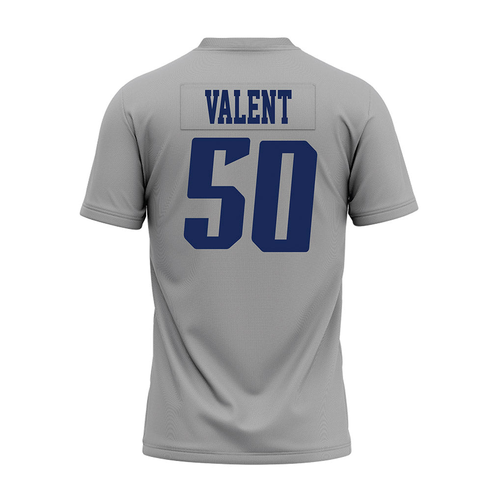 Rice - NCAA Football : Patrick Valent - Mid Grey AAC Premium Football Jersey-1
