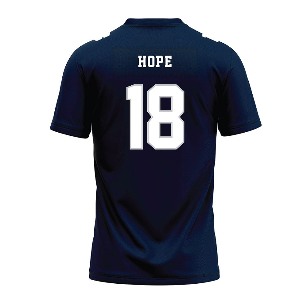 Samford - NCAA Football : Owen Hope - Navy Premium Football Jersey-1