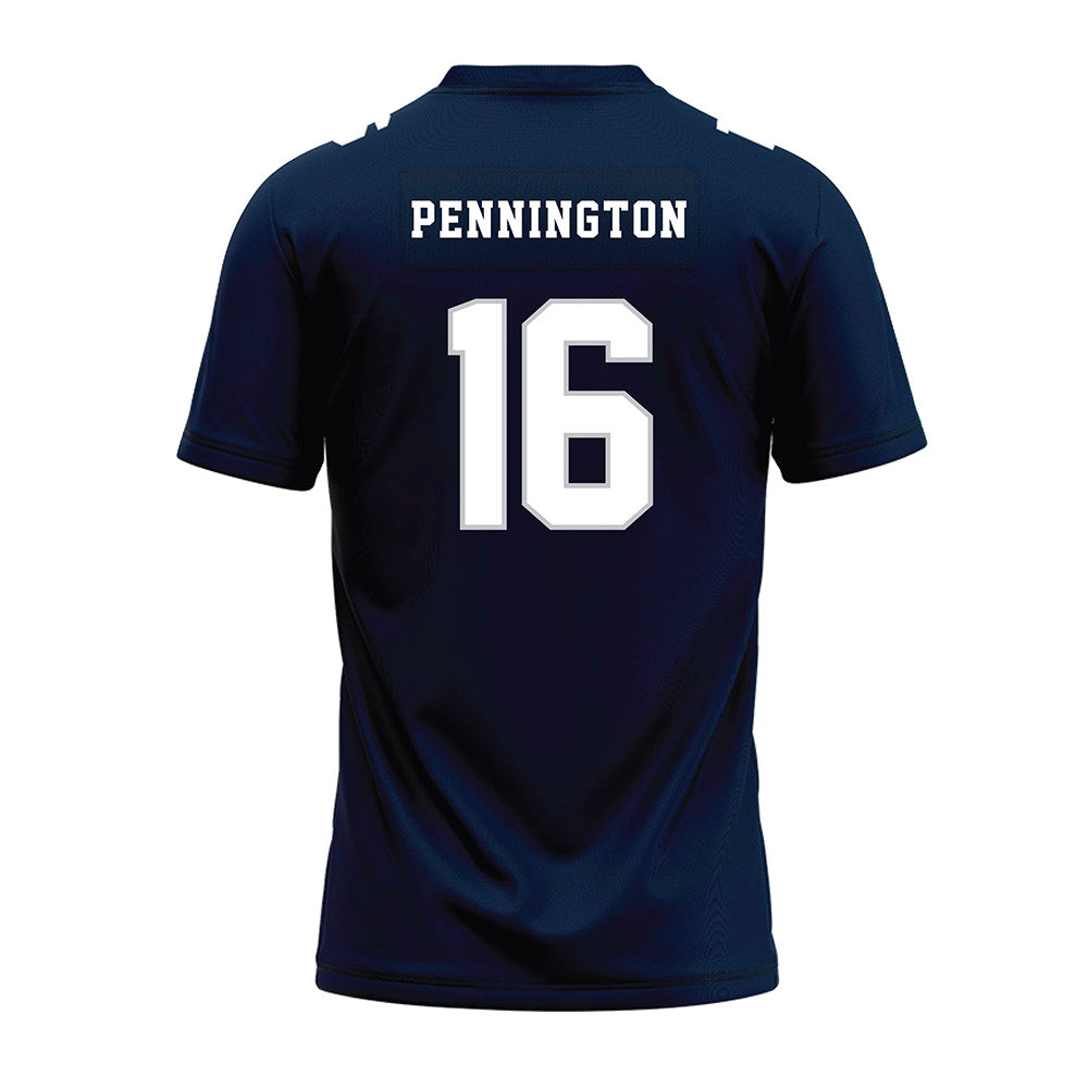 Samford - NCAA Football : Cooper Pennington - Navy Premium Football Jersey-1