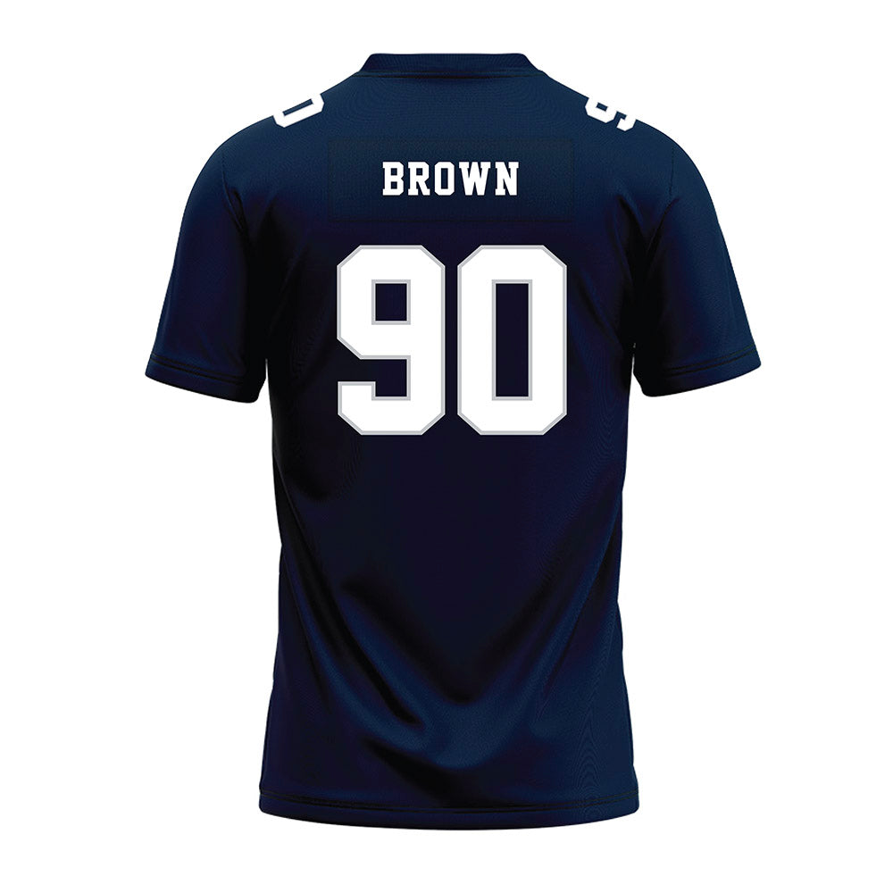 Samford - NCAA Football : Danny Brown - Navy Premium Football Jersey-1