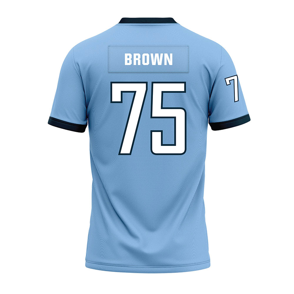 Old Dominion - NCAA Football : Demorrsion Brown - Light Blue Premium Football Jersey-1