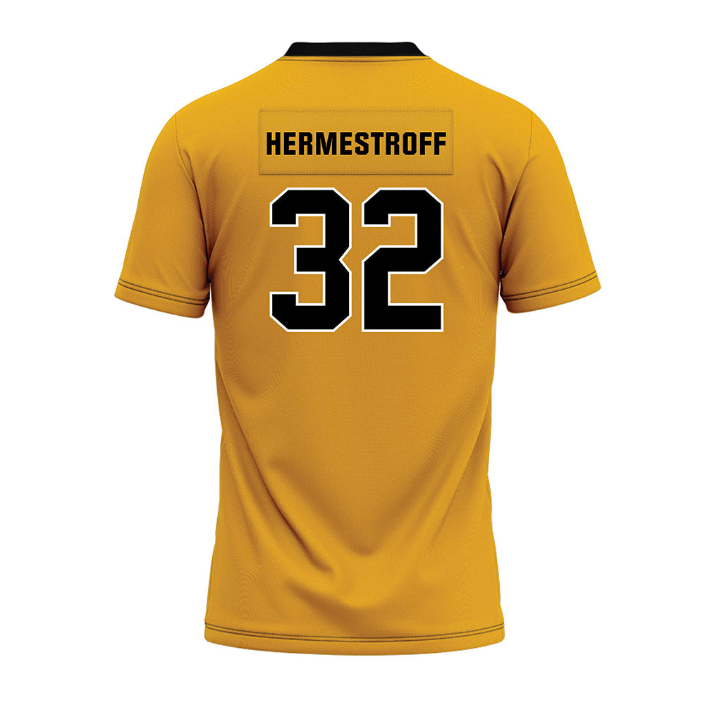 Missouri - NCAA Football : Maddux Hermestroff - Gold Premium Football Jersey-1
