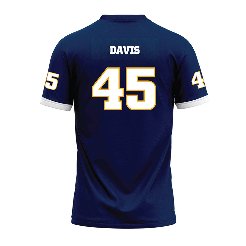 UTC - NCAA Football : Dacian Davis - Navy Premium Football Jersey-1