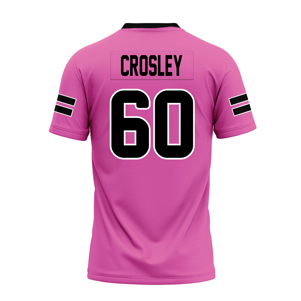 Ohio - NCAA Football : Colton Crosley - Pink Premium Football Jersey-1