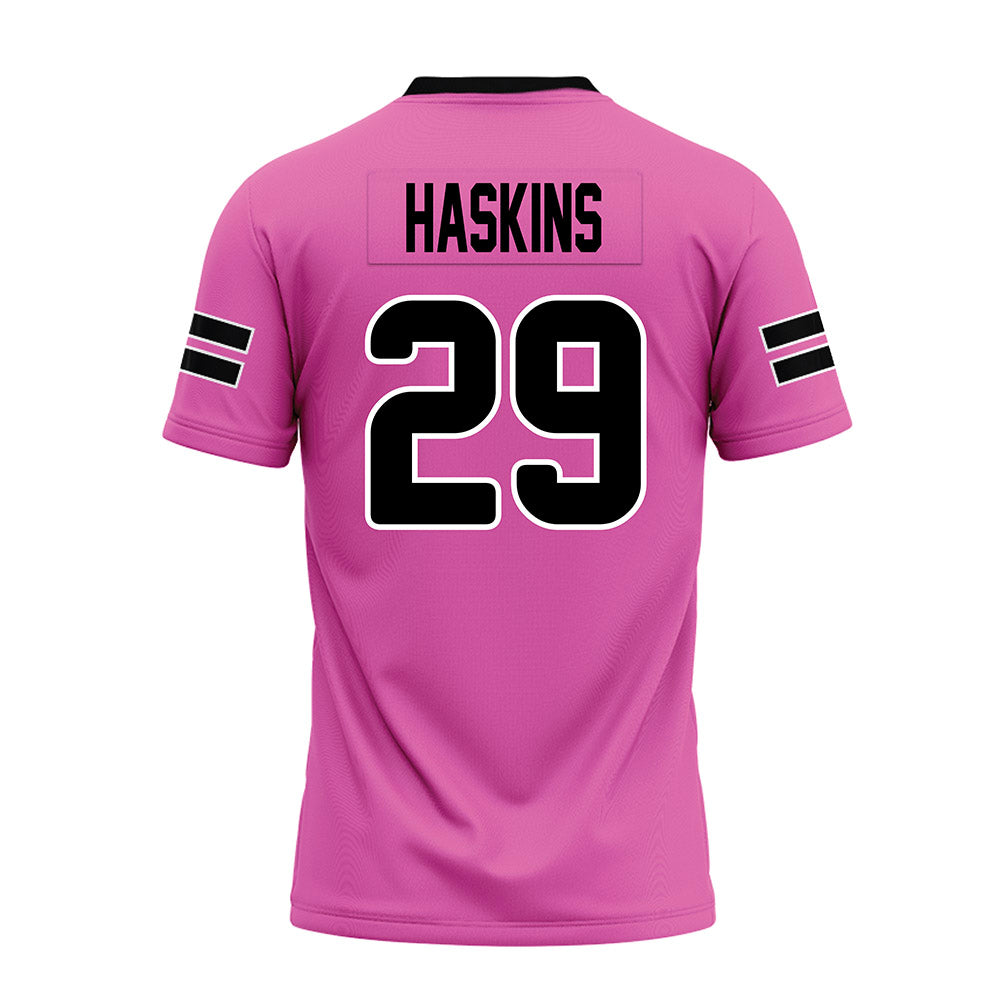Ohio - NCAA Football : JT Haskins - Pink Premium Football Jersey-1