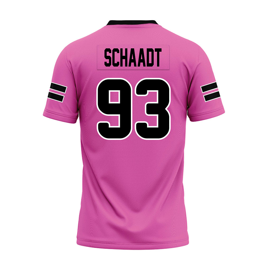 Ohio - NCAA Football : Owen Schaadt - Pink Premium Football Jersey-1