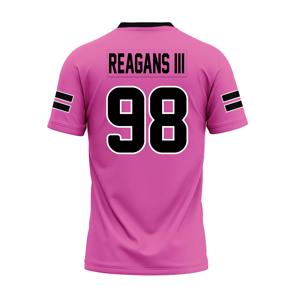 Ohio - NCAA Football : Derek Reagans III - Pink Premium Football Jersey-1