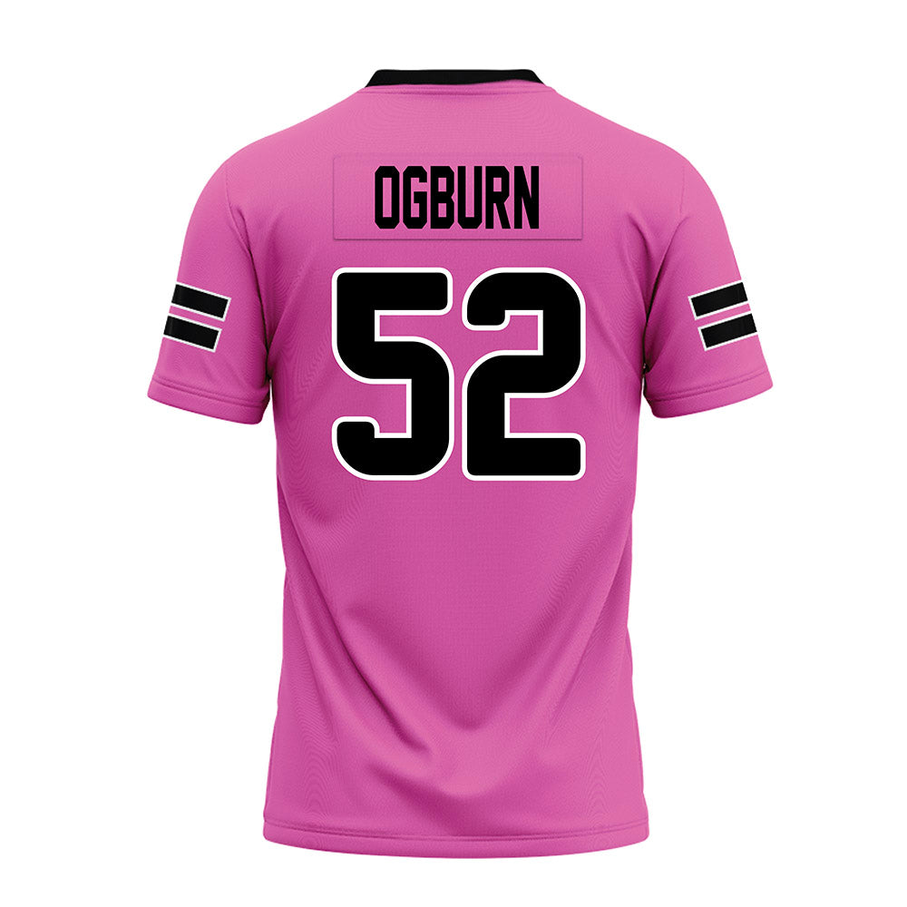 Ohio - NCAA Football : Nolan Ogburn - Pink Premium Football Jersey-1