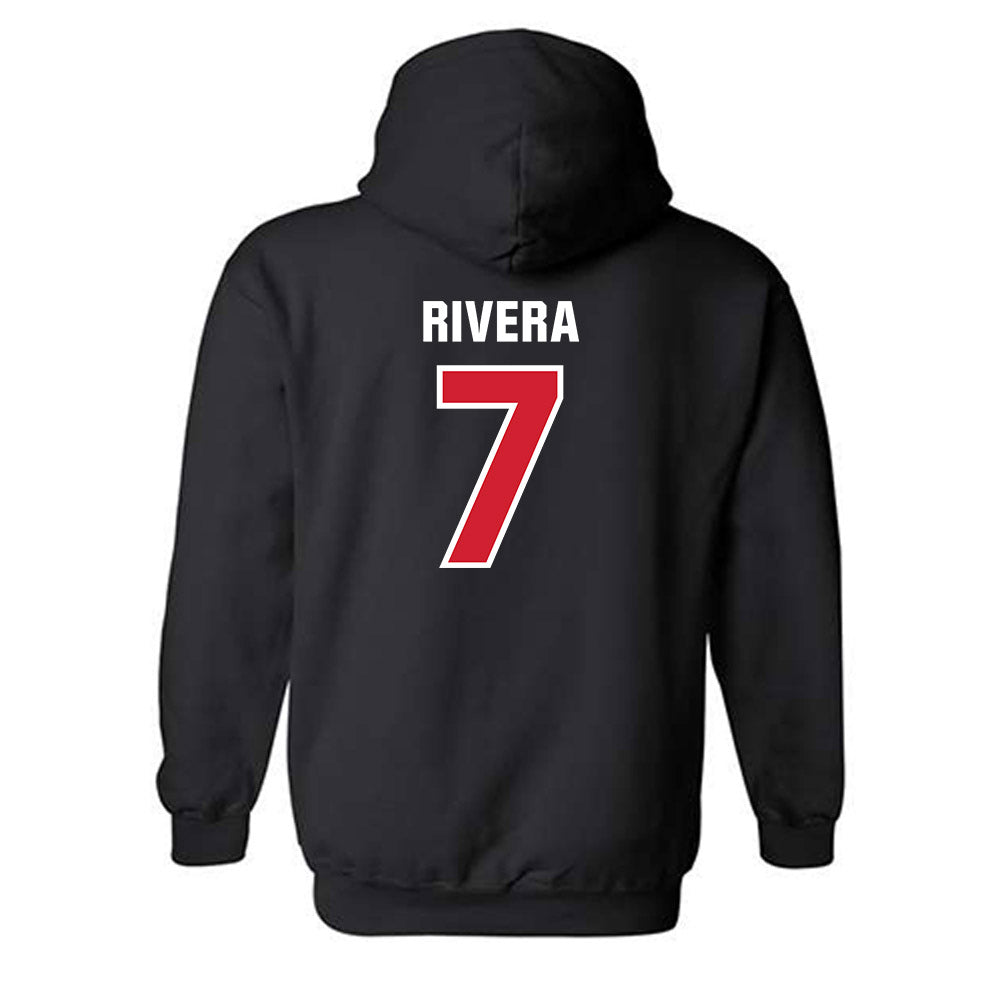 Tampa - NCAA Baseball : Hector Rivera - Classic Shersey Hooded Sweatshirt-1