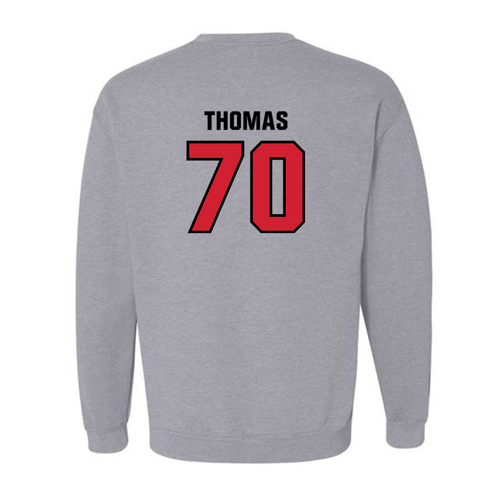 Tampa - NCAA Men's Lacrosse : Mp Thomas - Classic Shersey Crewneck Sweatshirt-1