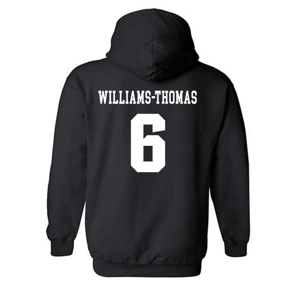 UMass - NCAA Football : Justin Williams-Thomas - Classic Shersey Hooded Sweatshirt-1