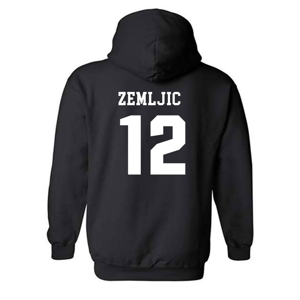 UMass - NCAA Men's Basketball : Noa Zemljic - Classic Shersey Hooded Sweatshirt-1