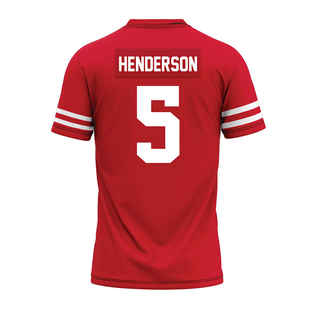 Houston - NCAA Football : Keisean Henderson - Red Premium Football Jersey-1